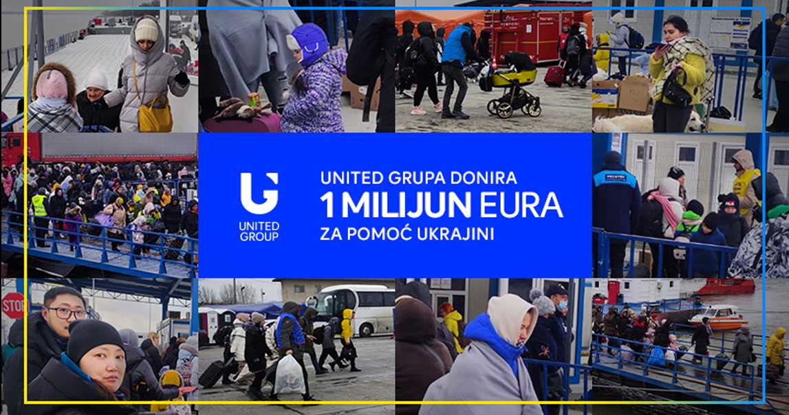 United Grupa donira milijun eura za pomoć narodu Ukrajine