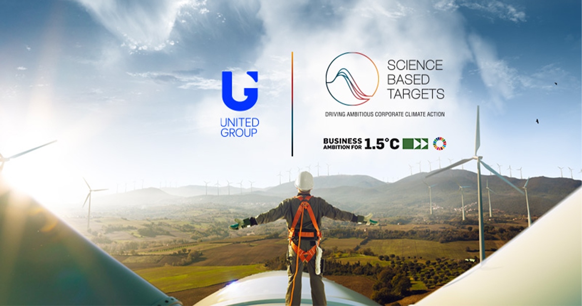Cilj neto nultih emisija United Grupe odobren od Science Based Targets (SBTi) inicijative
