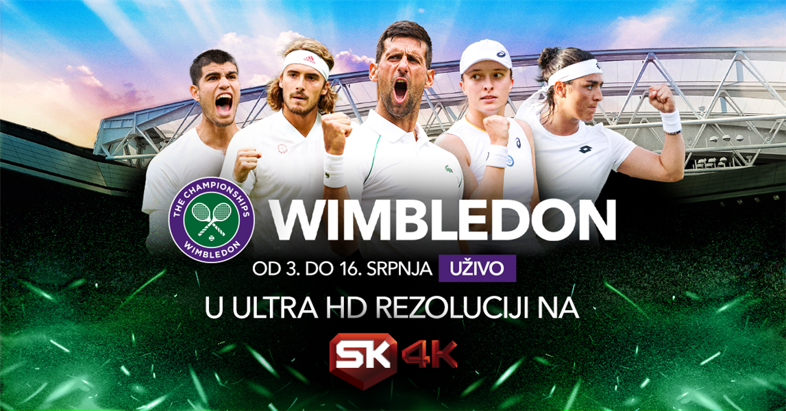 Potpuno uživanje na Sport klubu: Wimbledon u 4K rezoluciji ekskluzivno za Telemachove korisnike