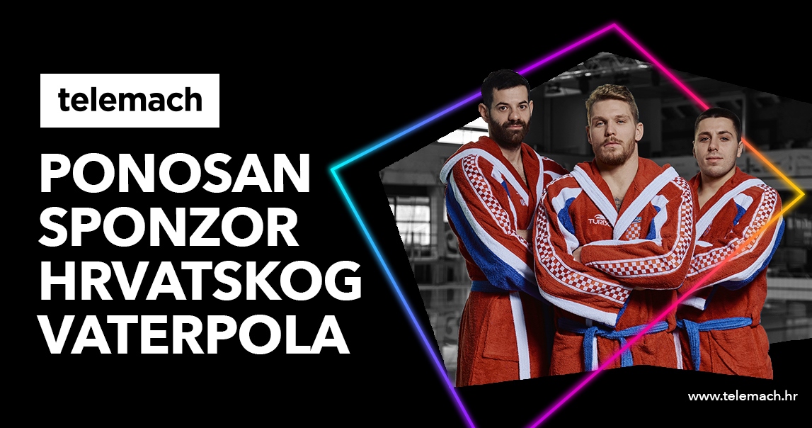 Telemach potiče hrvatski sport – ponosni je sponzor hrvatske vaterpolske reprezentacije, kao i aktualnog Europskog prvenstva u vaterpolu