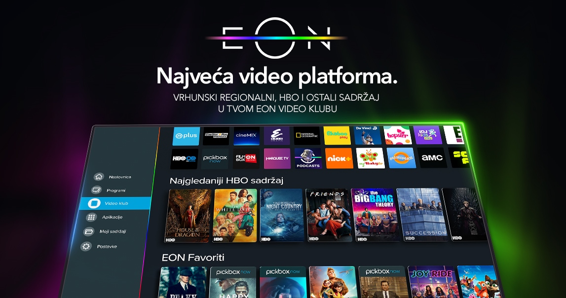 Telemach Hrvatska lansirao novi EON Video klub s najvećim izborom sadržaja na zahtjev